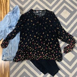 Old Navy floral tunic size L
